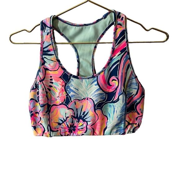 Lilly Pulitzer Luxeletic Teegan Sports Y Back Bra Size Small - Picture 1 of 7